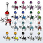 mcd467 belly rings surgical steel 316l belly button