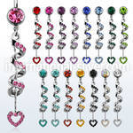 mcd477 belly rings surgical steel 316l belly button