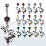 mcd510 belly rings surgical steel 316l belly button