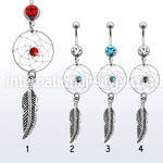 mcd524 belly rings surgical steel 316l belly button