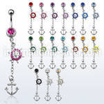 mcd567x belly rings surgical steel 316l belly button