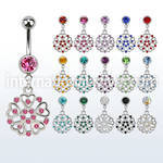 mcd573 belly rings surgical steel 316l belly button