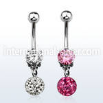 mcd625 belly rings surgical steel 316l belly button