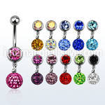 mcd626 belly rings surgical steel 316l belly button
