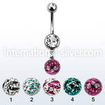 mcd626xc belly rings surgical steel 316l belly button