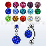 mcd627 belly rings surgical steel 316l belly button