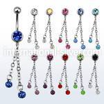 mcd628 belly rings surgical steel 316l belly button