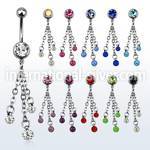 mcd629 belly rings surgical steel 316l belly button