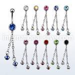 mcd630 belly rings surgical steel 316l belly button