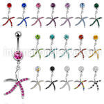 mcd643 belly rings surgical steel 316l belly button