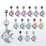 mcd647 belly rings surgical steel 316l belly button