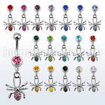 mcd673 belly rings surgical steel 316l belly button