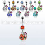 mcd687 belly rings surgical steel 316l belly button