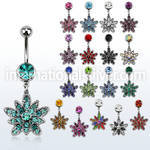 mcd692d belly rings surgical steel 316l belly button