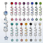 mcd701 belly rings surgical steel 316l belly button