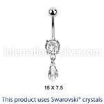 mcd713 belly rings surgical steel 316l belly button