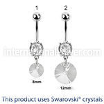 mcd718 belly rings surgical steel 316l belly button