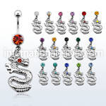 mcd721 belly rings surgical steel 316l belly button