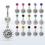 mcd726 belly rings surgical steel 316l belly button