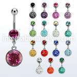 mcd738 belly rings surgical steel 316l belly button