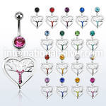 mcd751 belly rings surgical steel 316l belly button