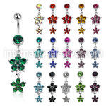 mcdfl17 belly rings surgical steel 316l belly button