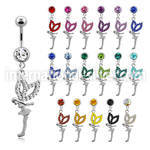 mcdfy belly rings surgical steel 316l belly button