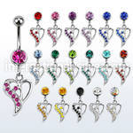 mcdhrc2 belly rings surgical steel 316l belly button