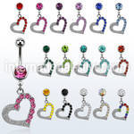 mcdhrc4 belly rings surgical steel 316l belly button