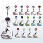 mcdhrc5 belly rings surgical steel 316l belly button