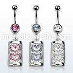 mcdhrc8 belly rings surgical steel 316l belly button