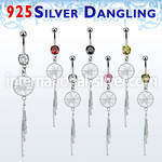 mcdvd25 belly rings surgical steel 316l belly button