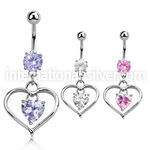 mcdz115 belly rings surgical steel 316l belly button