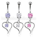 mcdz12 belly rings surgical steel 316l belly button