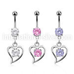 mcdz17 belly rings surgical steel 316l belly button