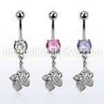 mcdz302 belly rings surgical steel 316l belly button