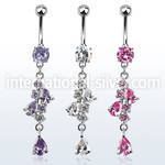 mcdz312 belly rings surgical steel 316l belly button
