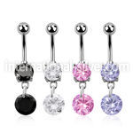 mcdz407 belly rings surgical steel 316l belly button