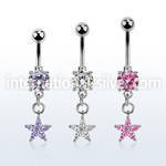mcdz413 belly rings surgical steel 316l belly button