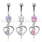 mcdz59 belly rings surgical steel 316l belly button