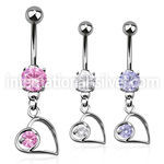 mcdz66 belly rings surgical steel 316l belly button