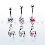 mcdz731 belly rings surgical steel 316l belly button