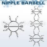 mcnp104 straight barbells surgical steel 316l nipple