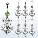 mcop691 belly rings surgical steel 316l belly button