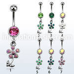 mcopfl15 belly rings surgical steel 316l belly button