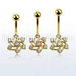 mdgz347 belly rings anodized surgical steel 316l belly button
