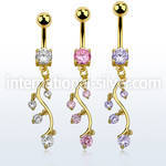 mdgz359 belly rings anodized surgical steel 316l belly button