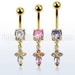 mdgz518 belly rings anodized surgical steel 316l belly button
