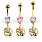 mdgz520 belly rings anodized surgical steel 316l belly button