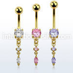mdgz522 belly rings anodized surgical steel 316l belly button